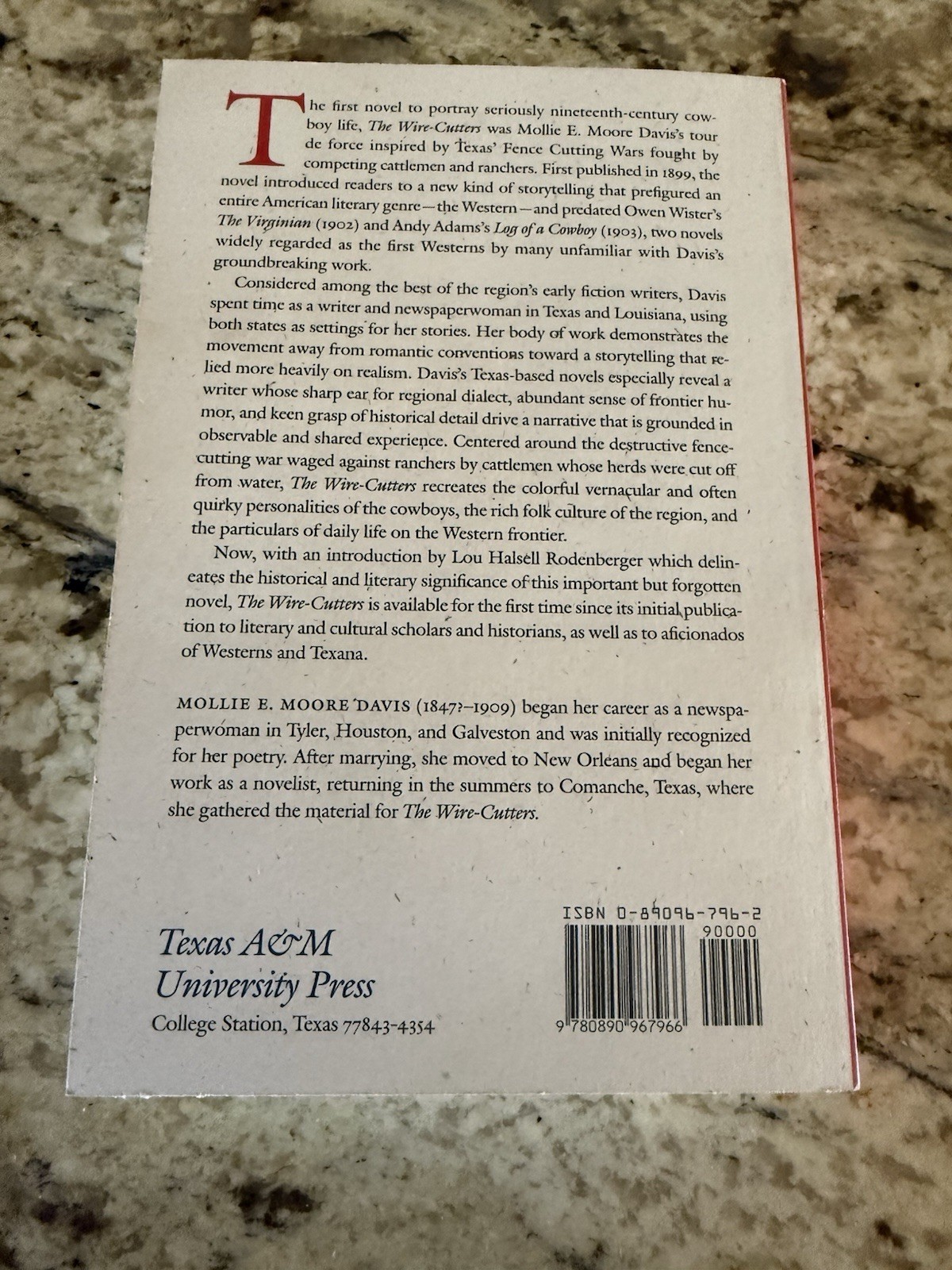The Wire Cutters Mollie E. Moore Davis Paperback