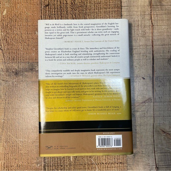 Will in the World by Stephen Greenblatt FIRST EDITION Hardcover Book Biography