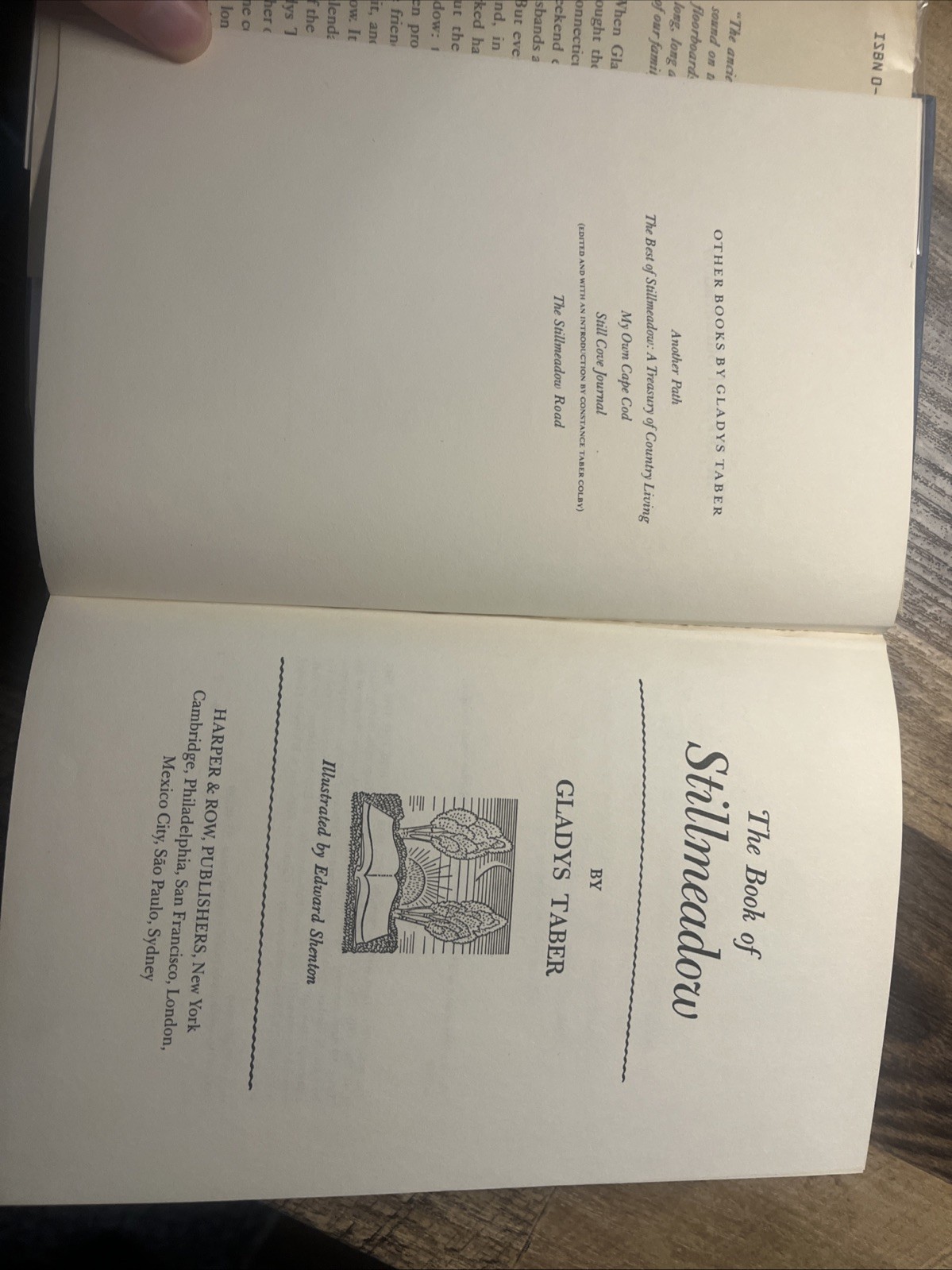 ViNTAGE HB Gladys Taber, The Book of Stillmeadow, 1984 reissue of 1948 book