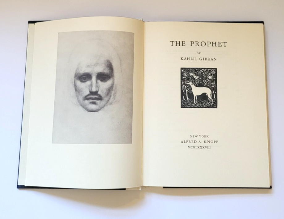 The Prophet Kahlil Gibran 1988 Alfred A Knopf Hardcover Slipcase Illustrated