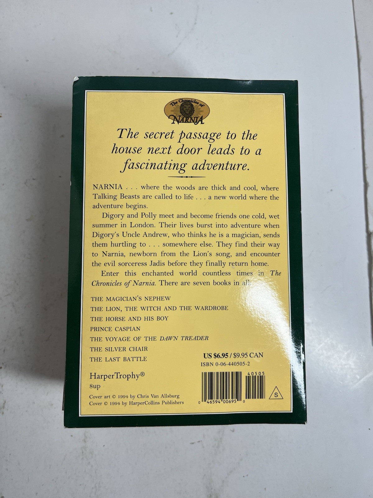 The Chronicles of Narnia – C.S. Lewis – 7 Book Paperback Set, 1994 Complete