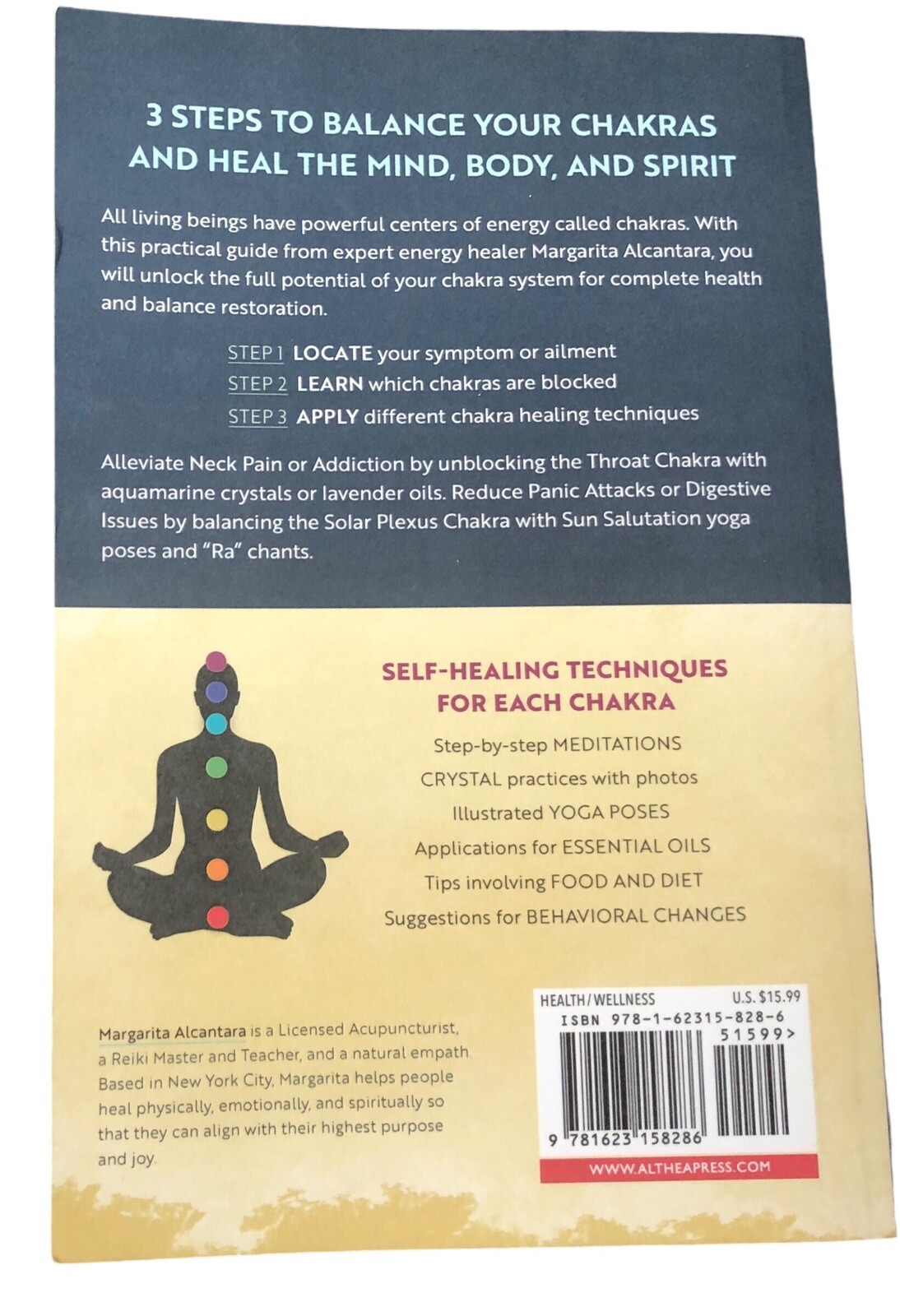 Chakra Healing by Margarita Alcantara 2017 Althea Press PB