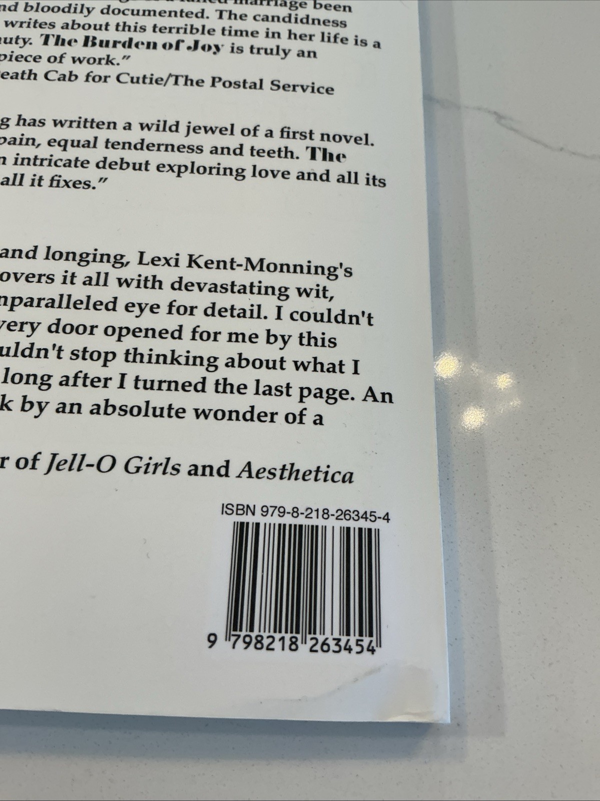 Lexi Kent-Monning The Burden Of Joy (Paperback)