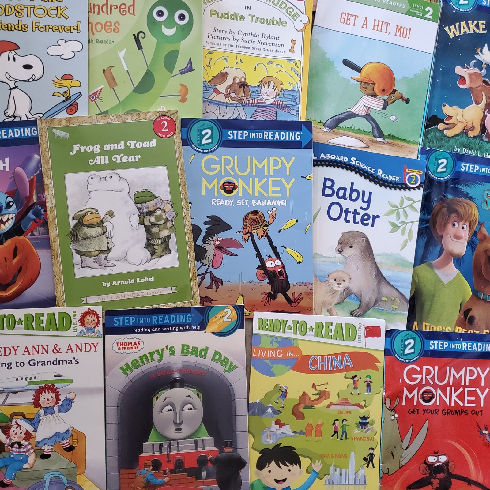 Random Lot of 12~Step into Reading LEVEL 2, I Can/Ready to Read Books~ Unisex