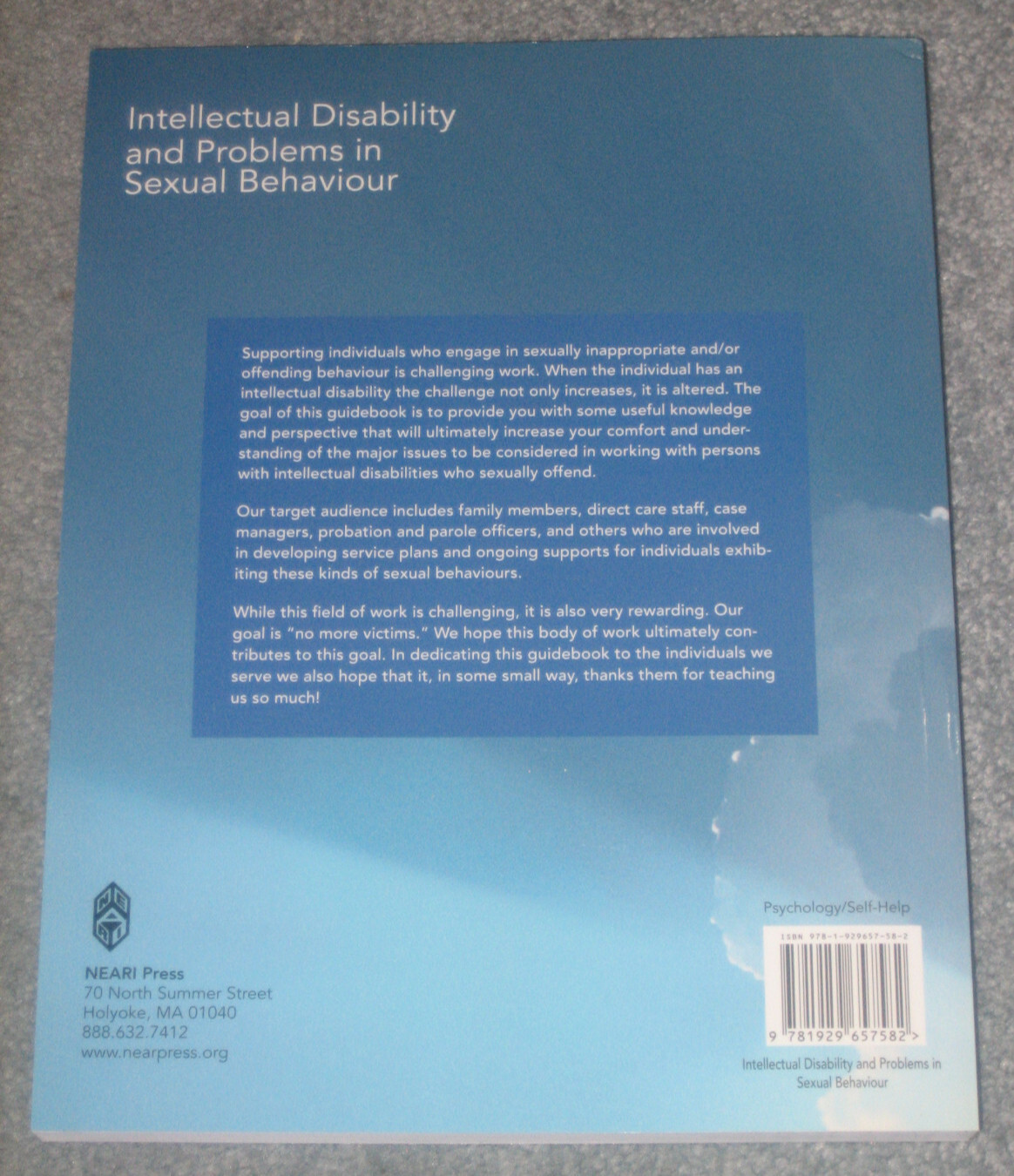 Intellectual Disability and Problems in Sexual Behaviour by Wilson/Burns Paperba