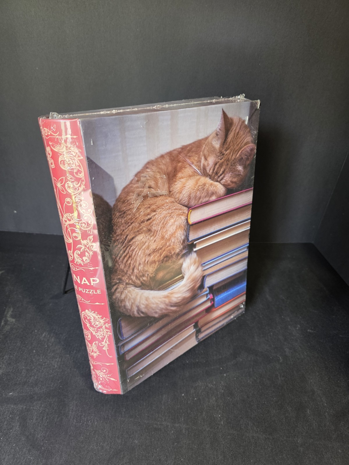 Gibbs Smith Cat Nap 1000 Piece Jigsaw Puzzle in Book Shaped Box