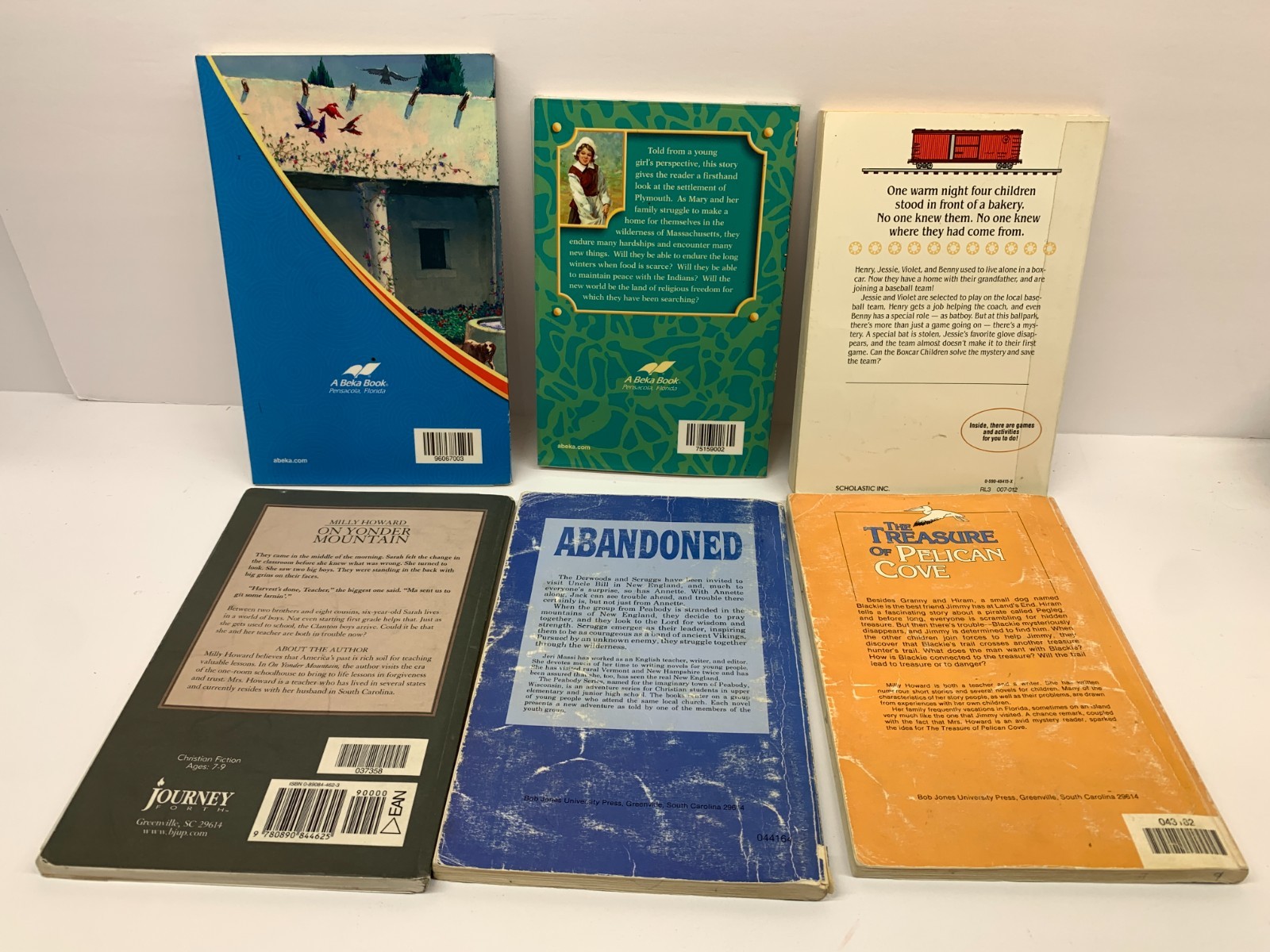 6 Abeka & BJU Press Book Bundle Elementary Grade Readers Mary Of Plymouth & More