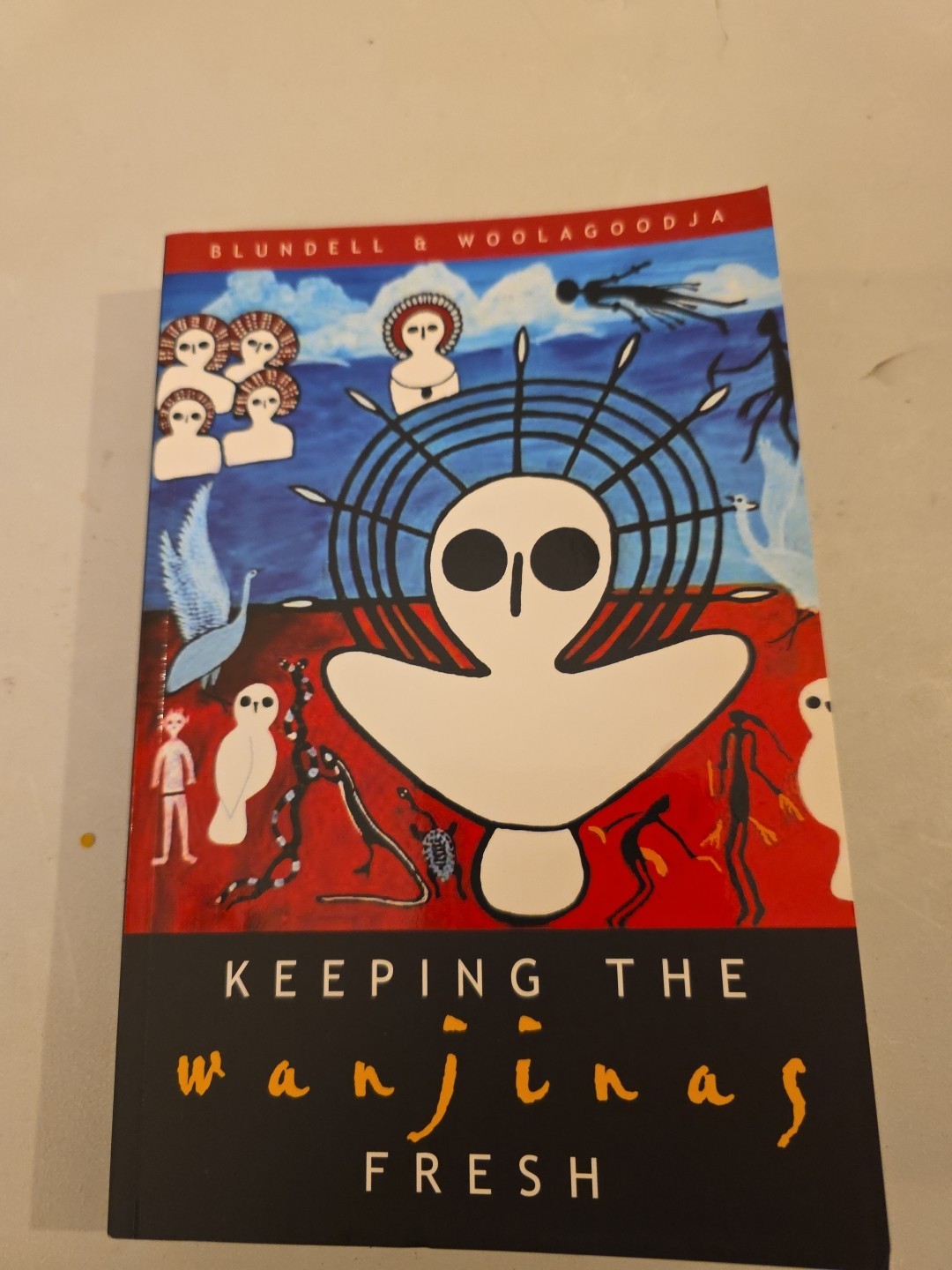 Keeping The Wanjinas Fresh by Valda Blundell/Donny Woolagoodja Aboriginal Austra