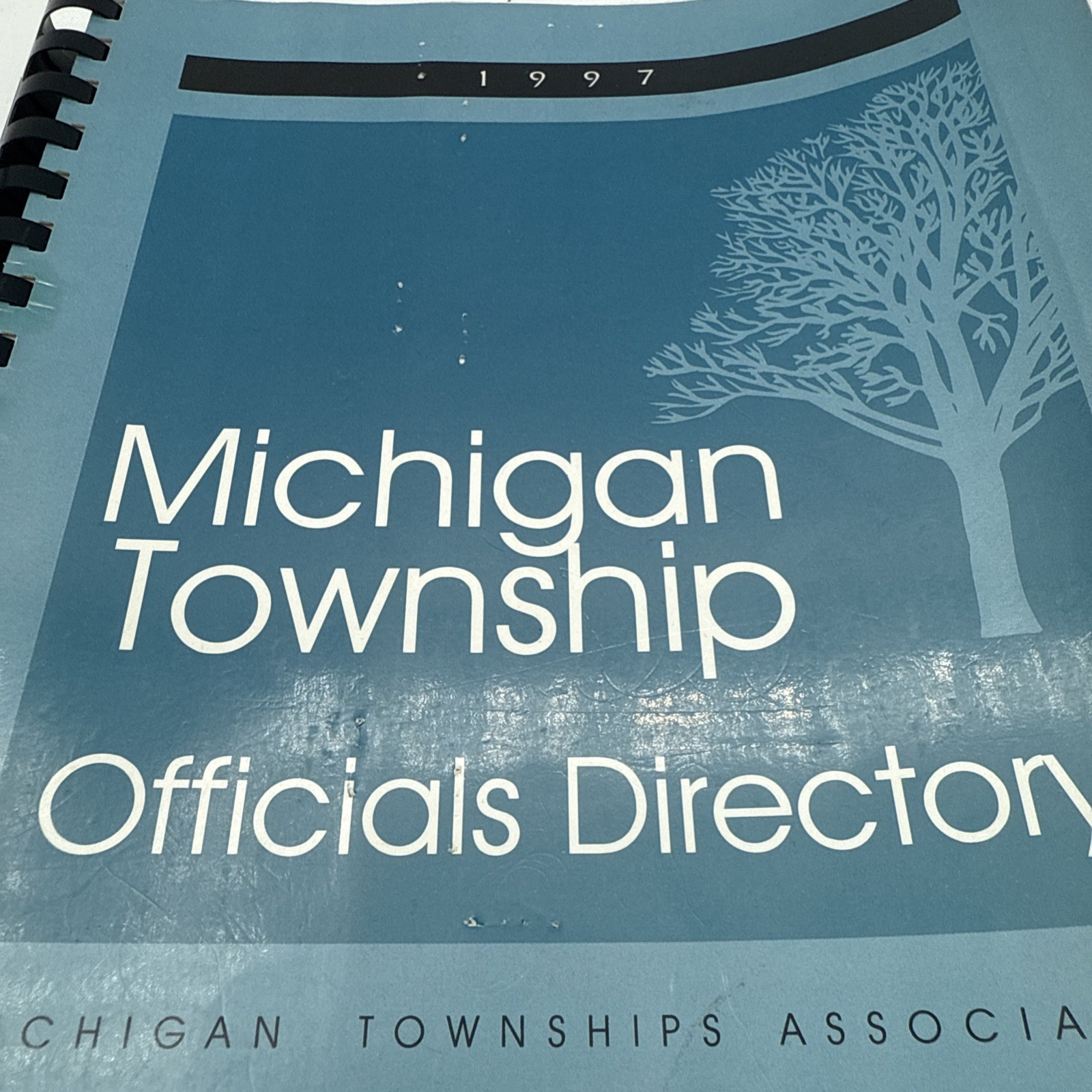1997 State of Michigan Township Officials Directory spiral Bound Book 232 Pages