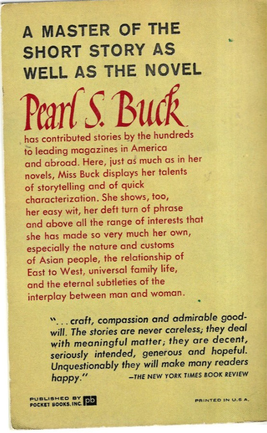 Pearl S. Buck: 14 Stories / Cardinal Mass Market (small) Paperback, 1963