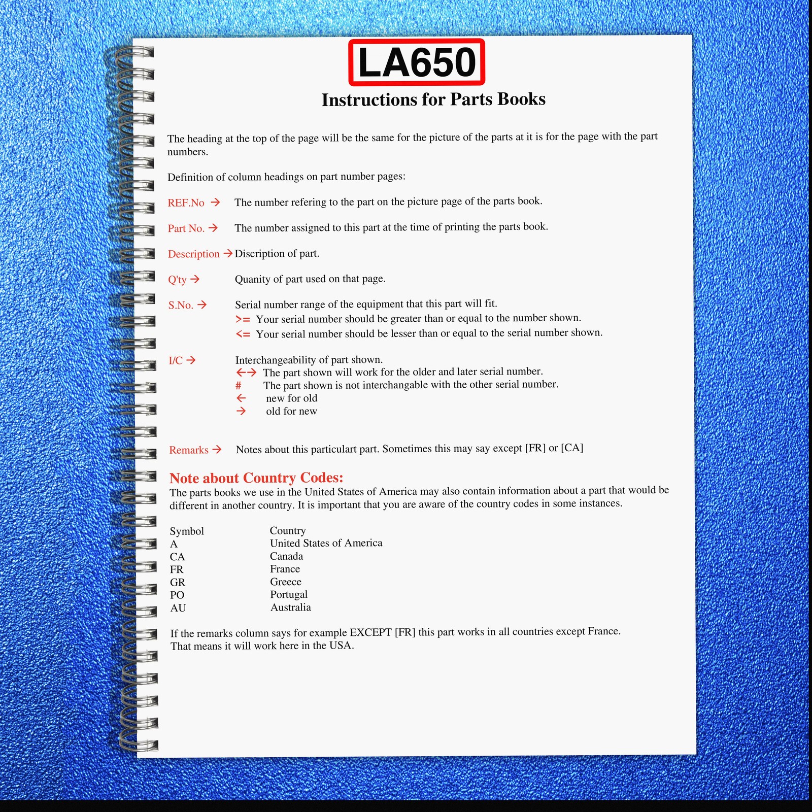 KUBOTA LA650 Loader Illustrated Parts List Manual – WIRE SECURED – TOUGH JACKET