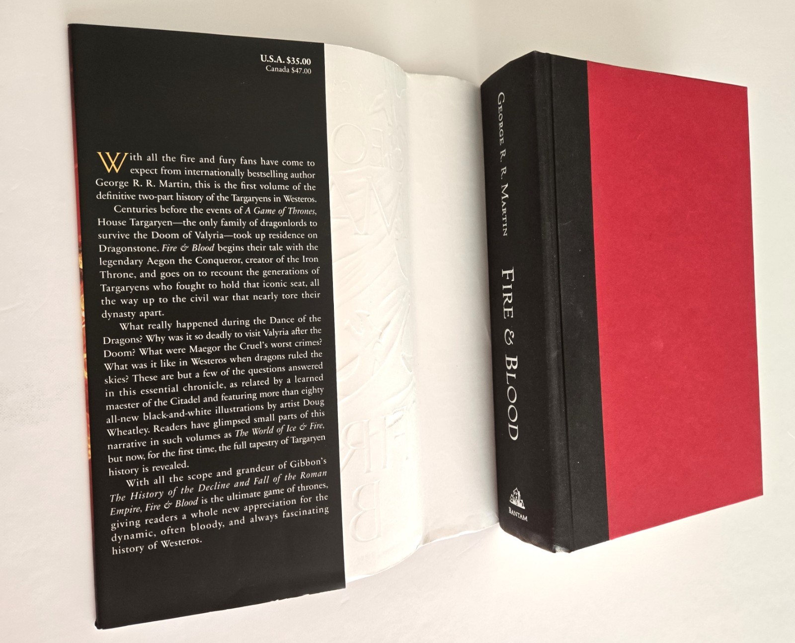 Fire and Blood by George R. R. Martin HC 2018 First Edition 1st Printing Prequel