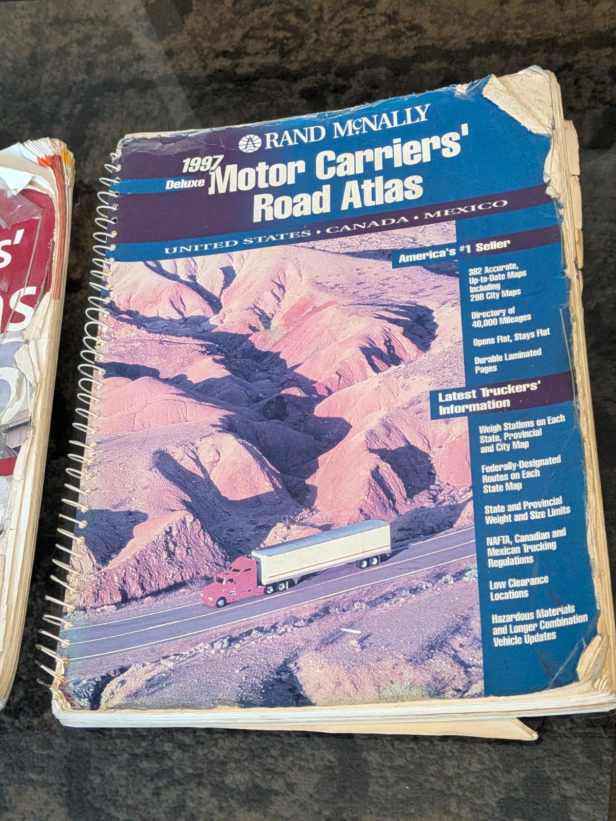 2x LOT Rand McNally 97 + 06 Deluxe Motor Carriers‘ Truckers Road Atlas US/Canada