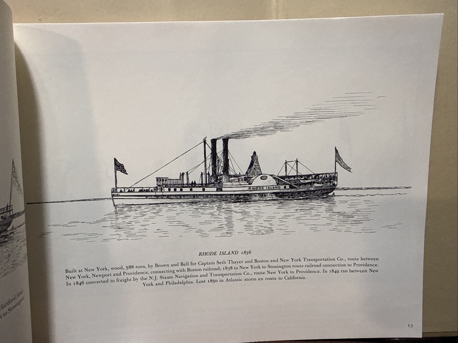 Long Island Sound And Narragansett Bay Steam Vessels – Drawings By Samuel Ward