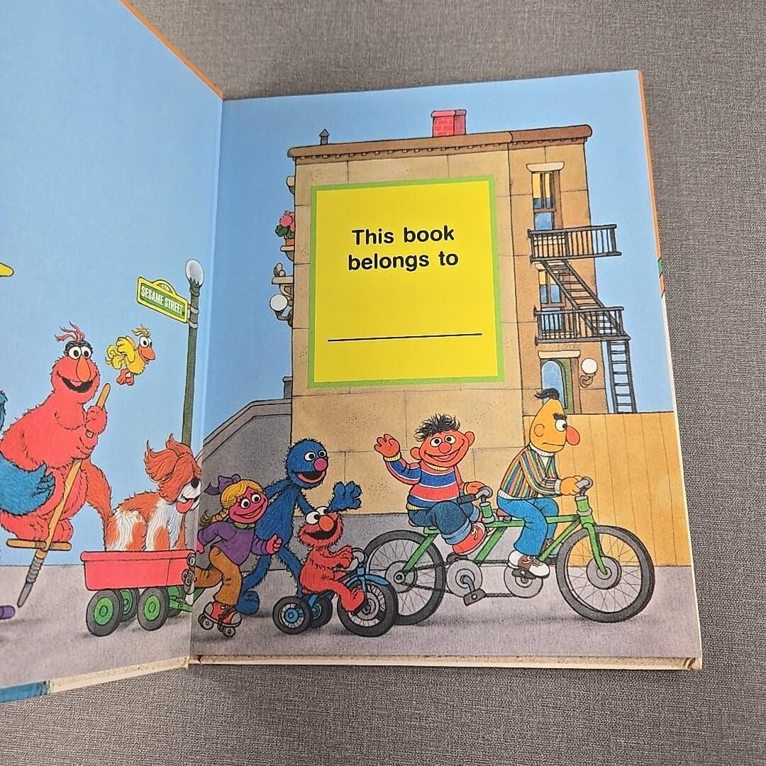On My Way With Sesame Street Vol 3 Getting Ready For School 1989 Hardcover Book