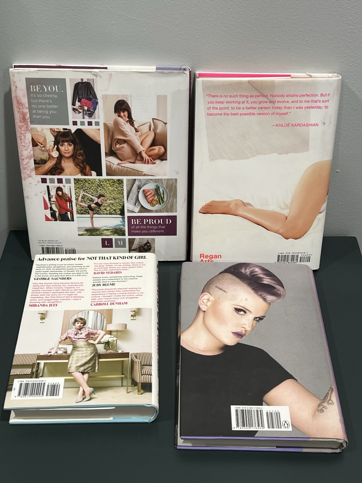 Lot Autobiography Books Khloe Kardashian Lea Michele Lena Dunham Kelly Osbourne
