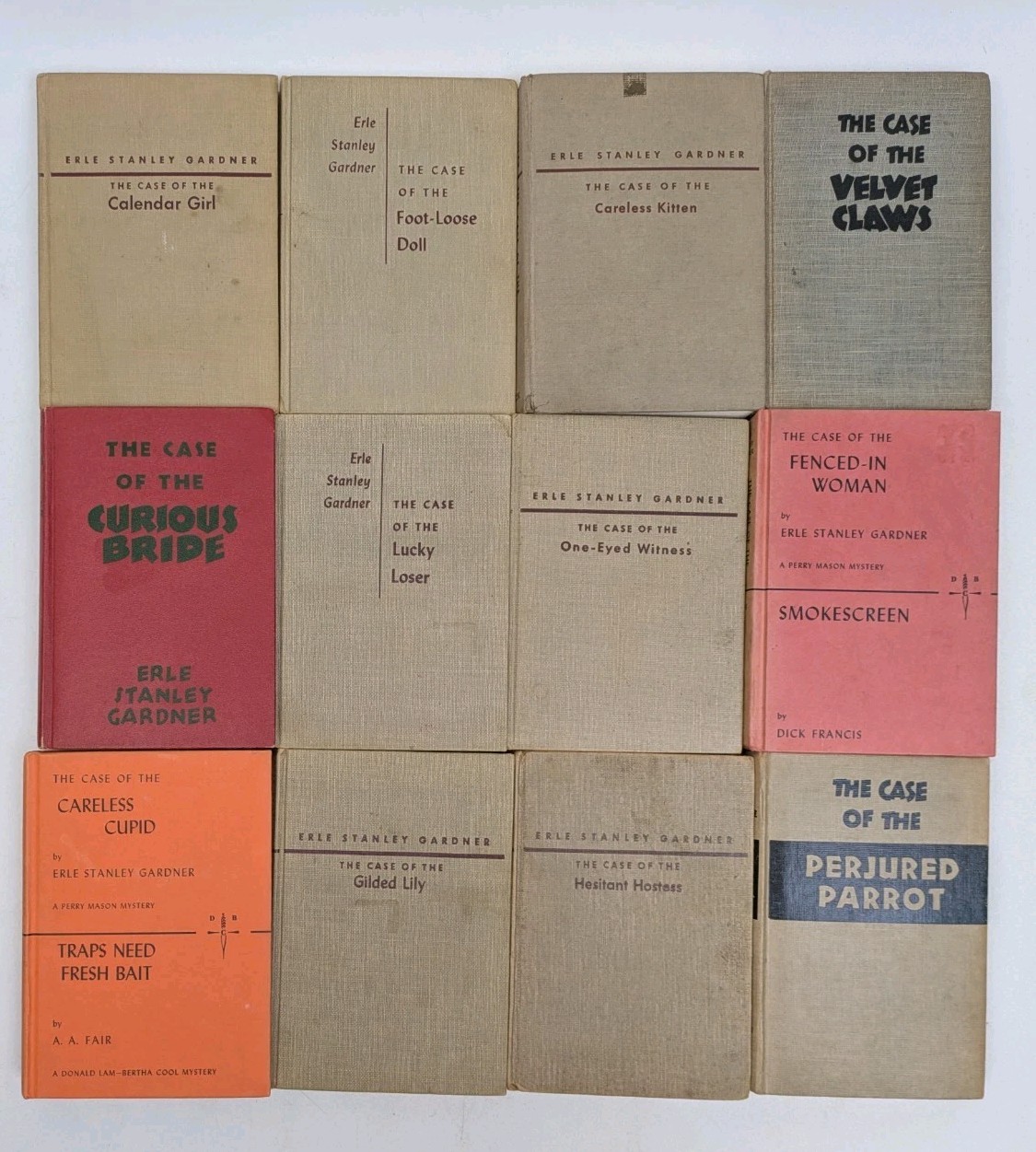 Lot of 21 Vintage Perry Mason Books Erle Stanley Gardner Hardcover Set 50s 60s