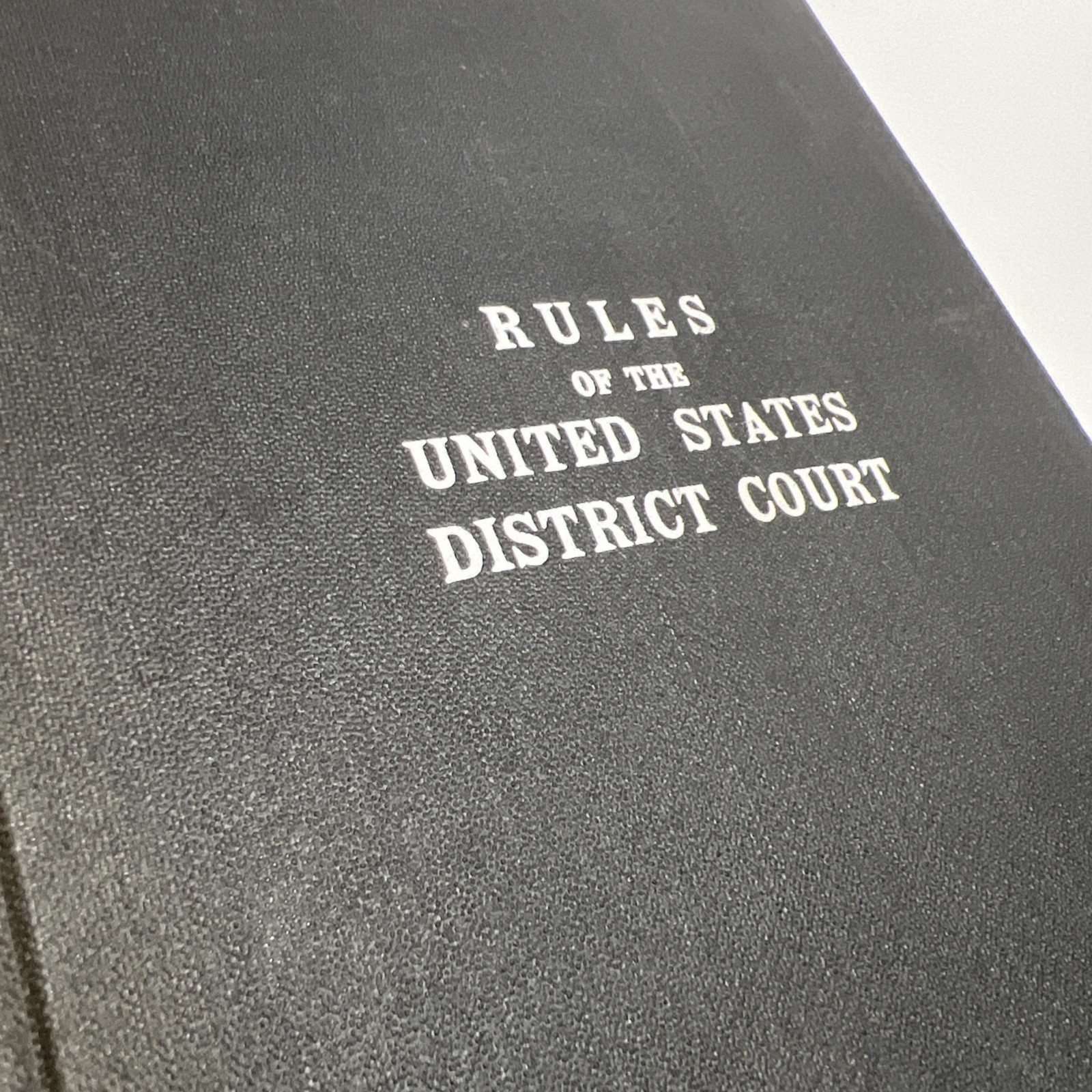 Antique Law Book: Rules of the of the United States District of South Dakota1914