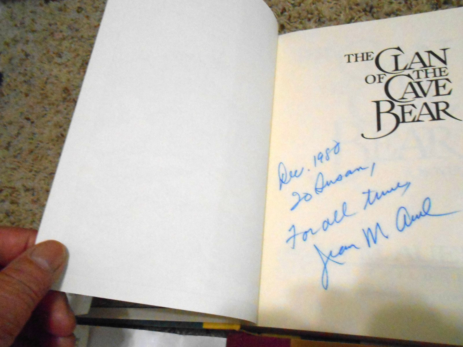 Jean M Auel EARTH’S CHILDREN 6 Vo Set 3 BCE 2-1st/1st 1 SIGNED -HC/DJ 1GC-VGC