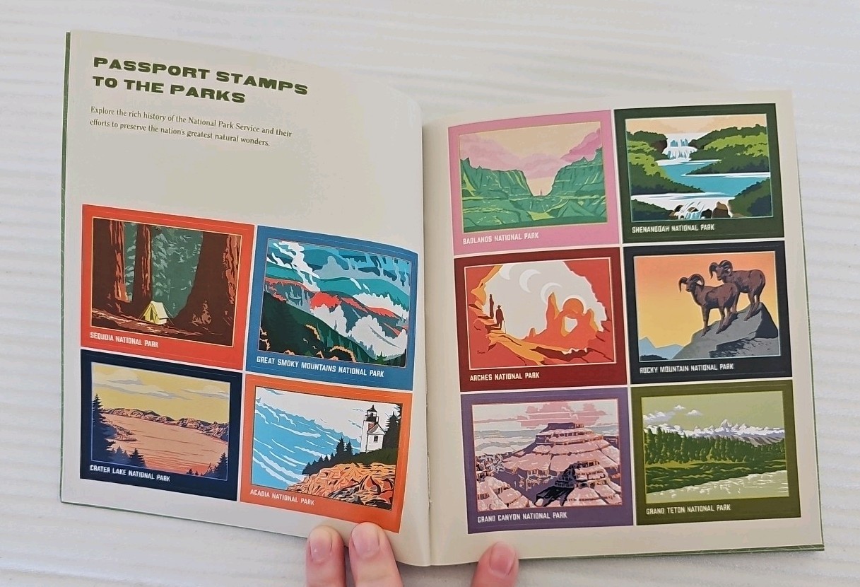 The National Parks Traveler’s Companion Journal and Sticker Book Paperback NEW