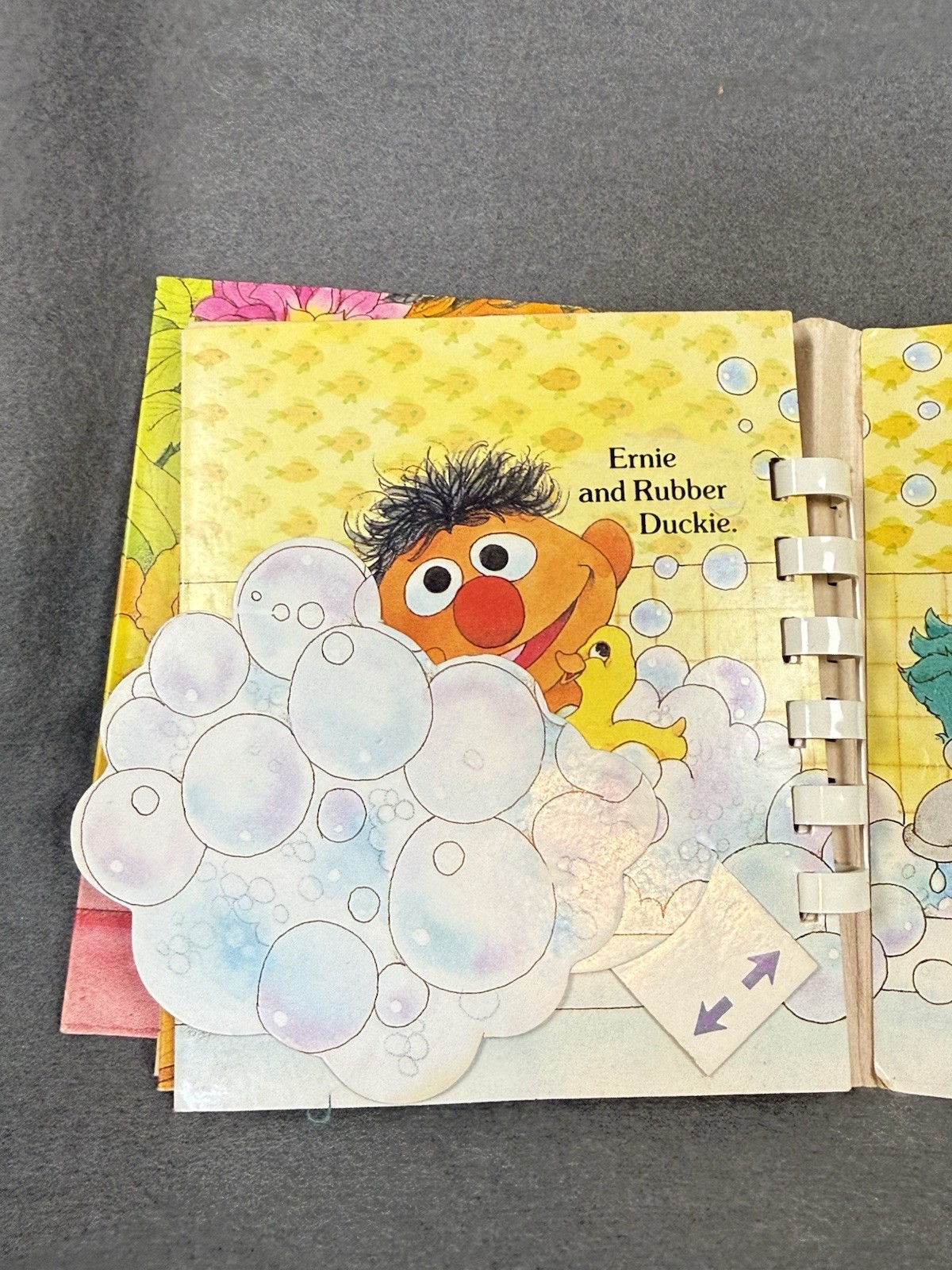 Vintage 1986 Sesame Street Who’s Hiding Golden Touch Feel Book