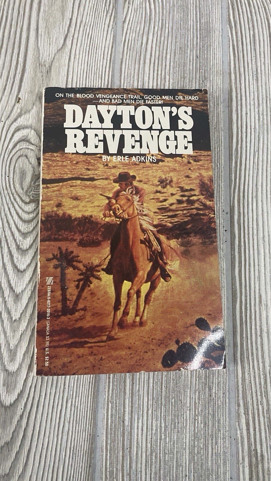 Western Action Adventure Lot of 6 Paperback Kammen Adkins Boggs Cannon LeMay