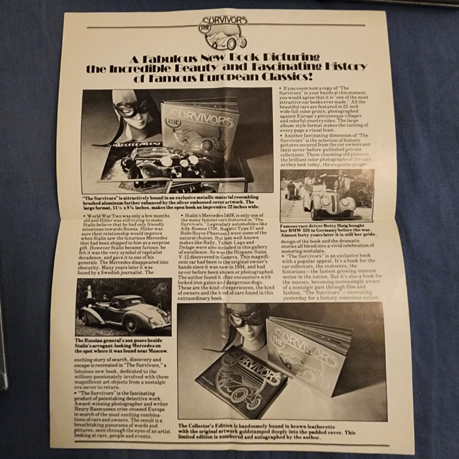 RARE! COMPLETE SET OF THREE HENRY RASMUSSEN THE SURVIVORS – ALL SIGNED EXCELLENT
