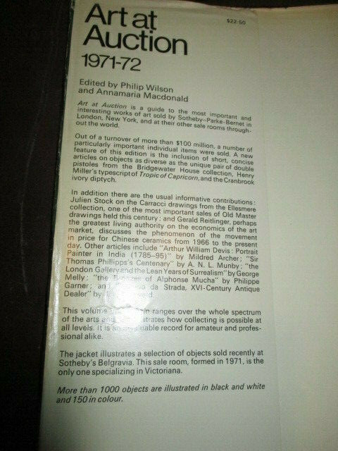 MW: BOOK ART AUCTION 510 PAGES (1971-1972)