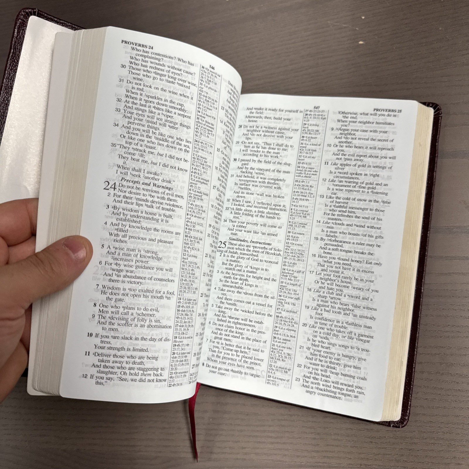 New American Standard Bible Updated NASB References Genuine Leather
