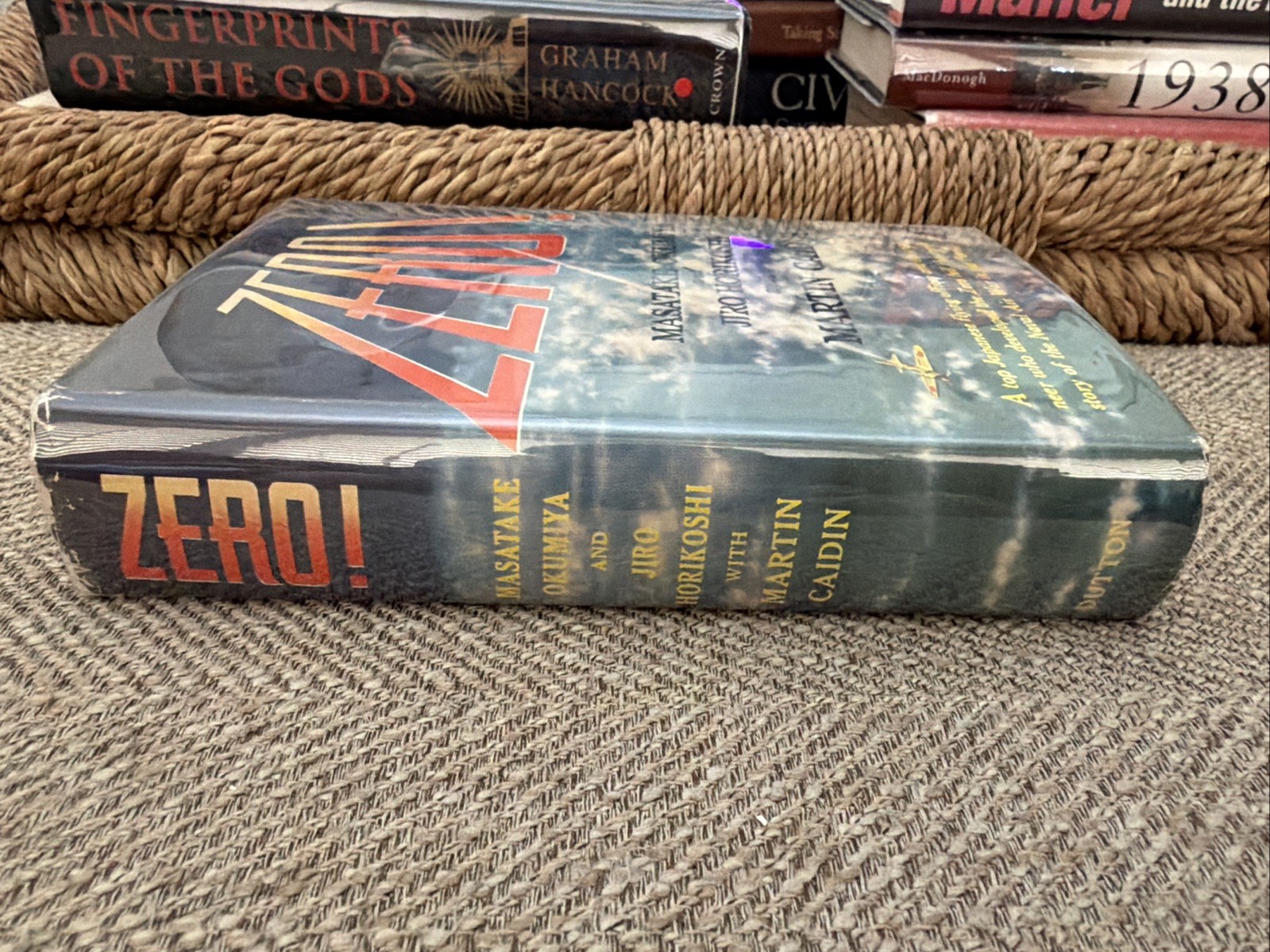 ZERO! THE AIR WAR IN THE PACIFIC DURING WORLD WAR II 1956 HC Mylar Cover