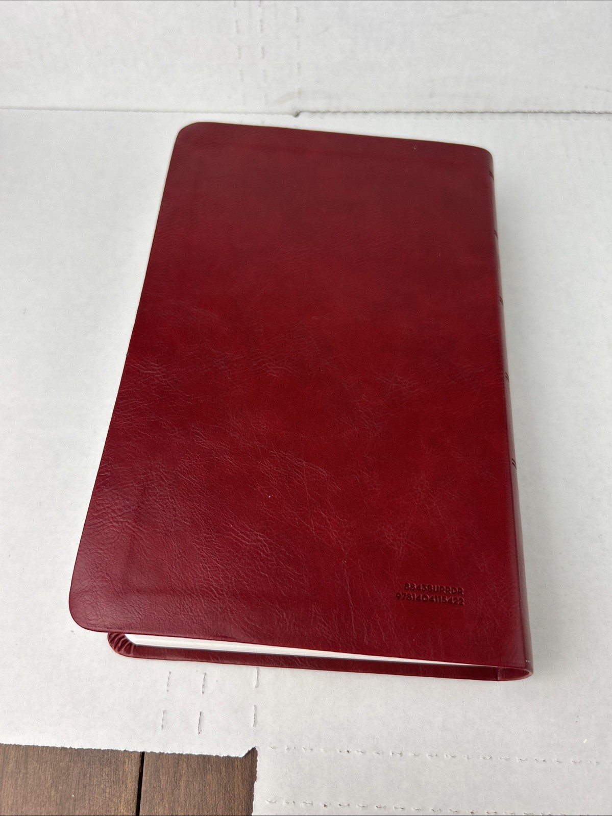 NKJV Holy Bible New King James Version Red Leather-Soft GIANT PRINT Reference