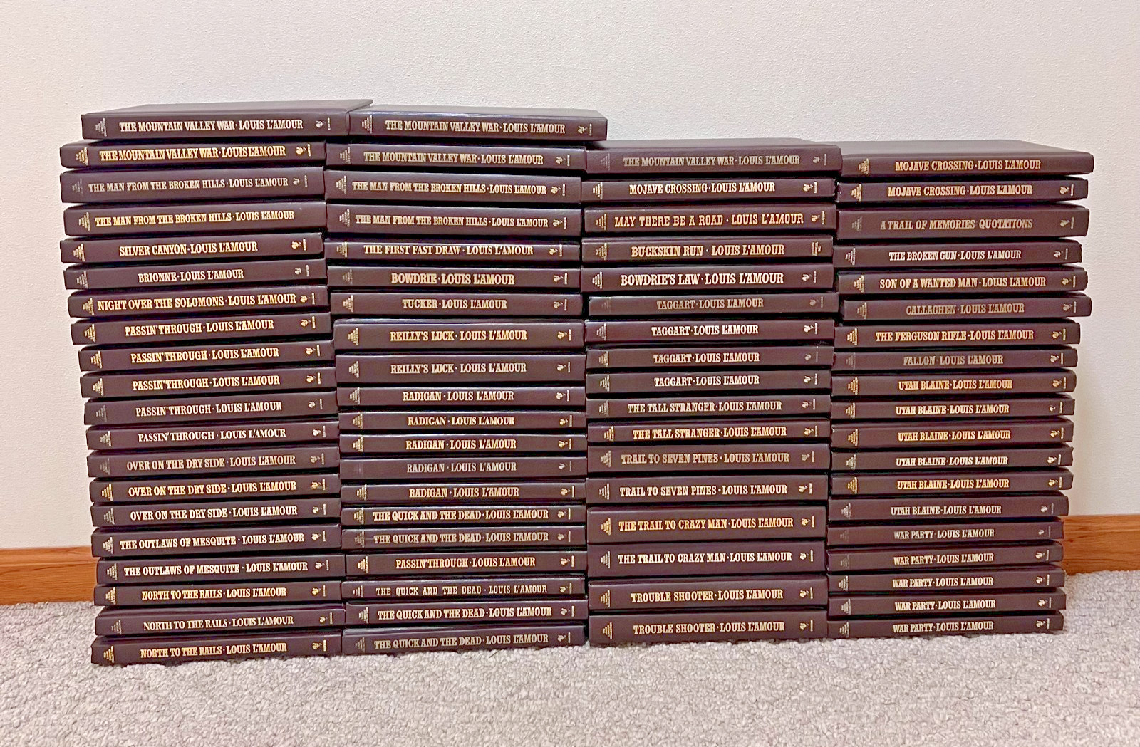 Louis L’Amour Leatherette Western Books-Choose Your Title-Drop Down Menu