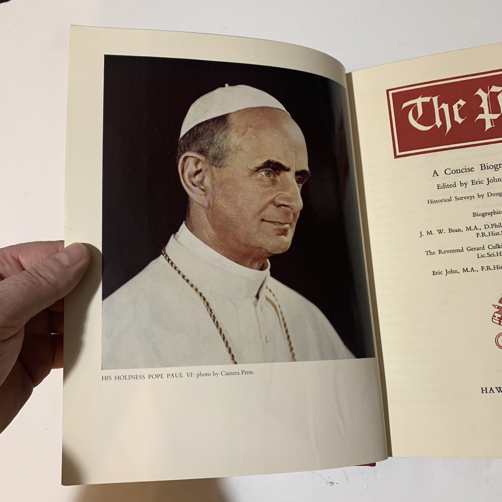 The Popes a Concise Biographical History (First Edition 1964 With slip cover