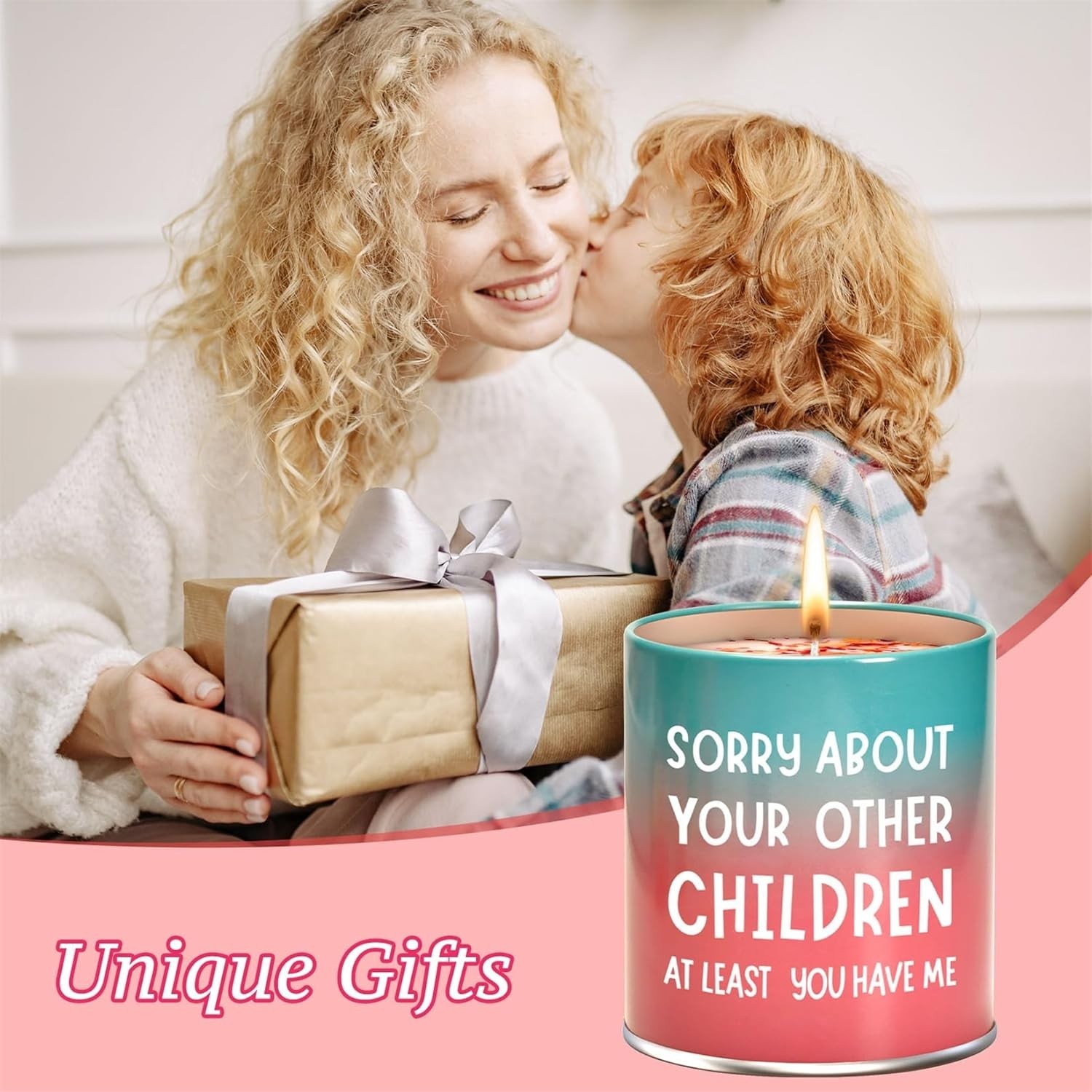 Unique 9oz Gardenia Scented Candle with Humorous Quote, Perfect for Mom’s Gift