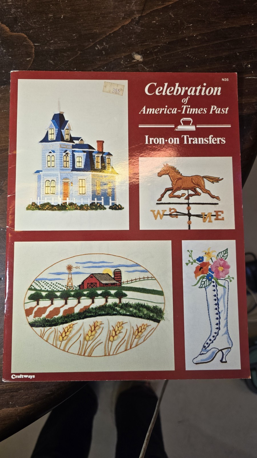 Celebration of America~Times Past Iron-on Transfers N35 1982 Craftways Corp