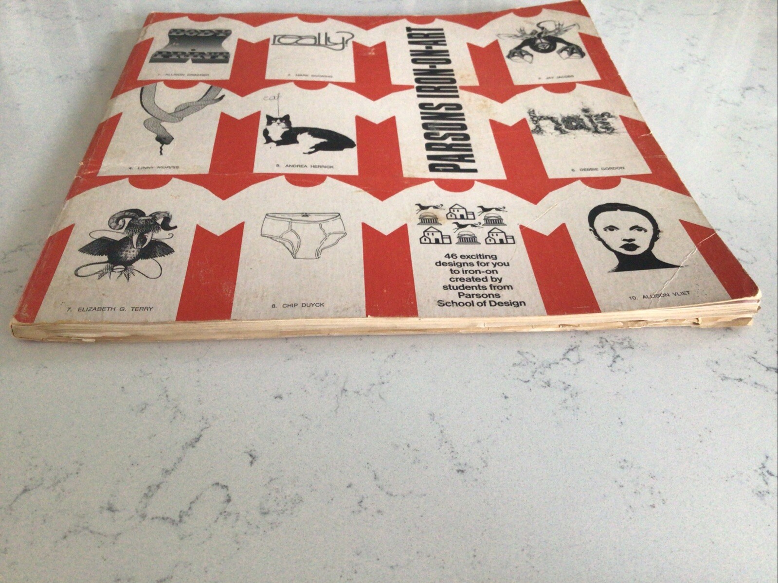 Parsons School Of Design Iron-On-Art 1978 Book 46 T-Shirt Print Transfers READ