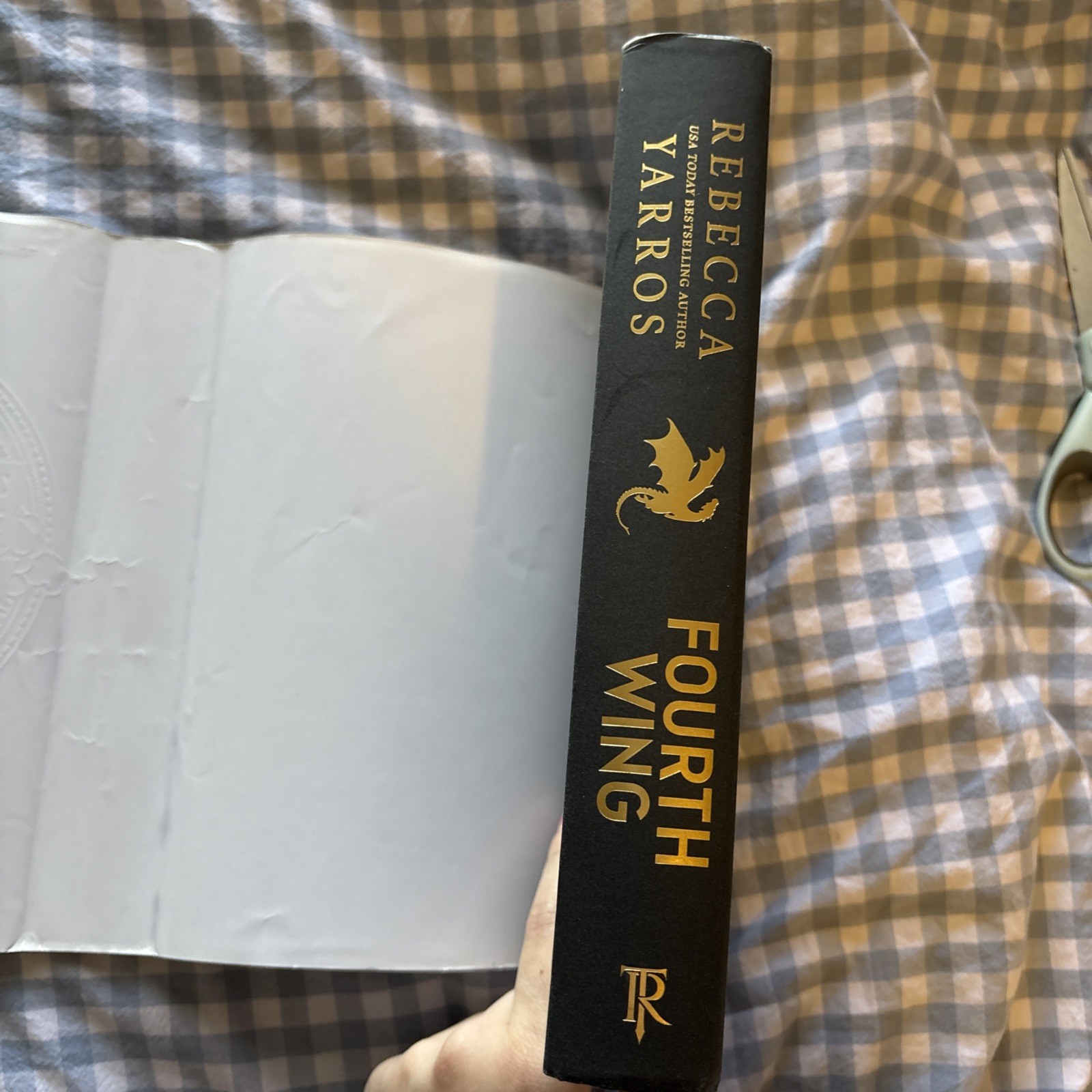 Fourth Wing First Edition with Sprayed Dragon edges
