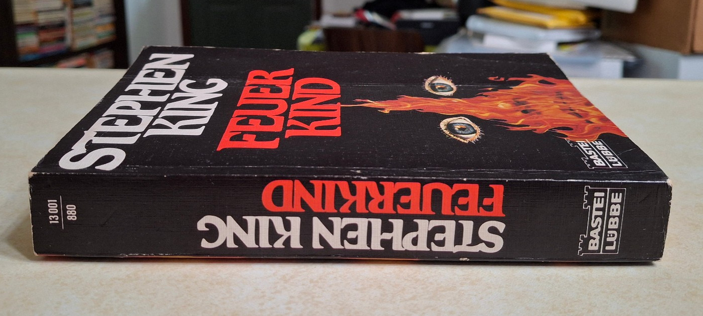 Firestarter Stephen King Vintage Paperback Movie Tie-In 1980s German Feuerkind