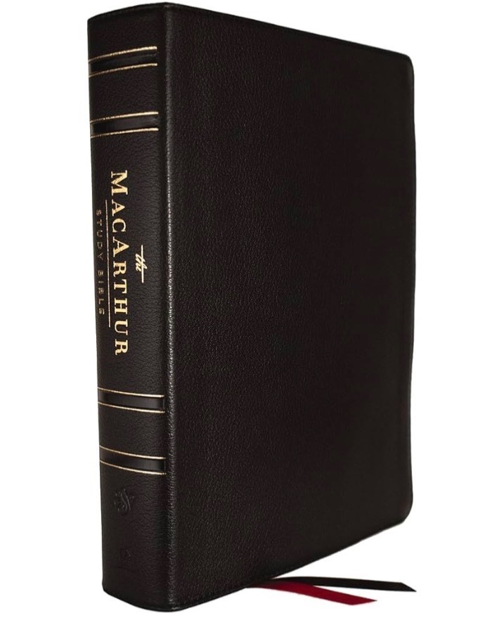 MacArthur Study Bible, Black Genuine Leather: Unleashing God’s Truth One Verse