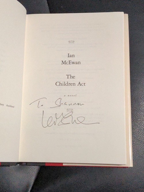 Signed Ian McEwan The Children Act Hardcove Very Good+ / Near Fine Condition