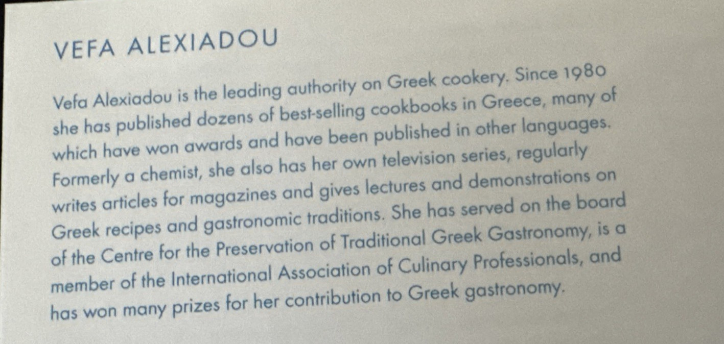 Vefa’s Kitchen Greek Cookbook Cook Book Phaidon First Edition 1st Print 2009 HC