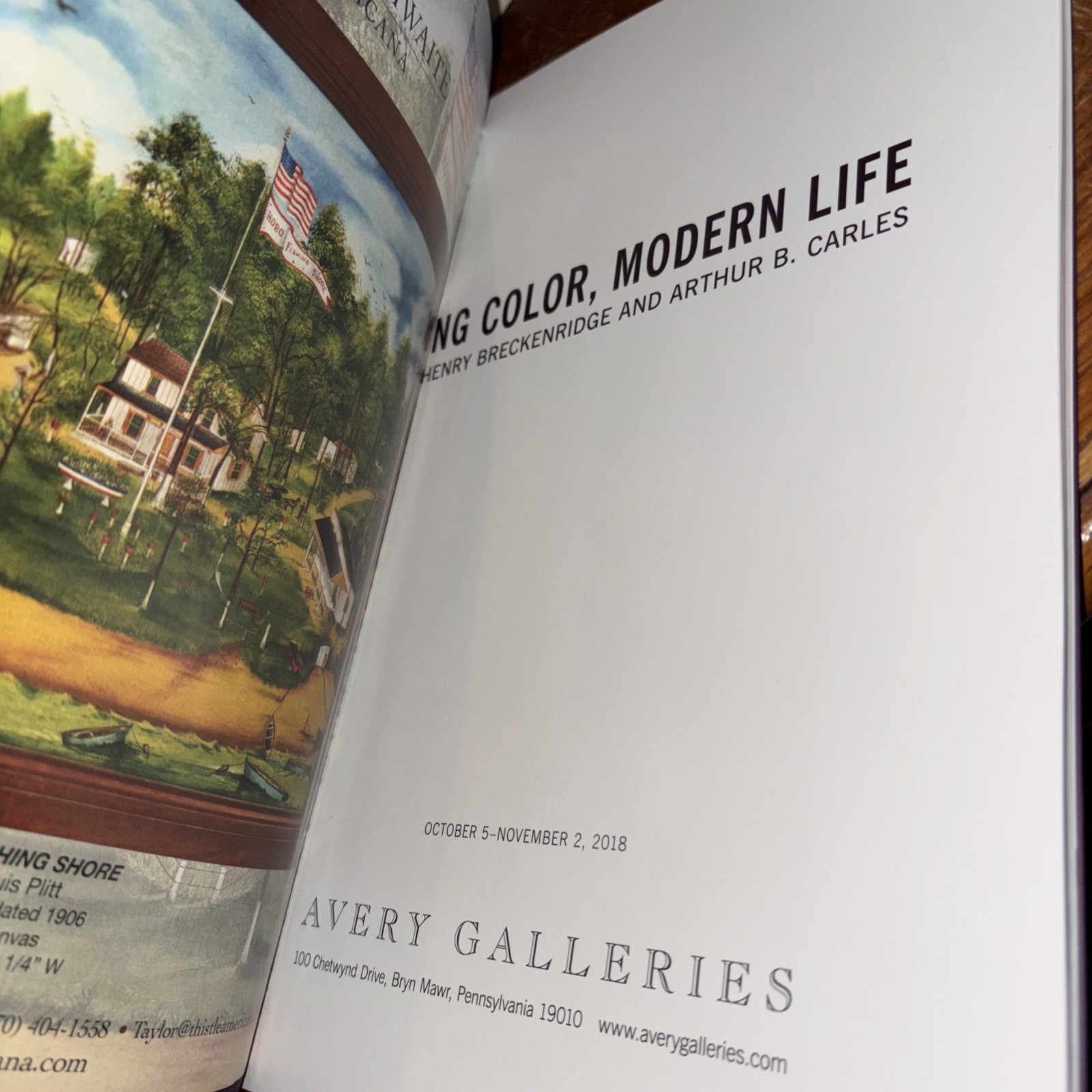 Avery Gallery Living Color Modern Life Breckenridge A.B. Carles Catalog 2018