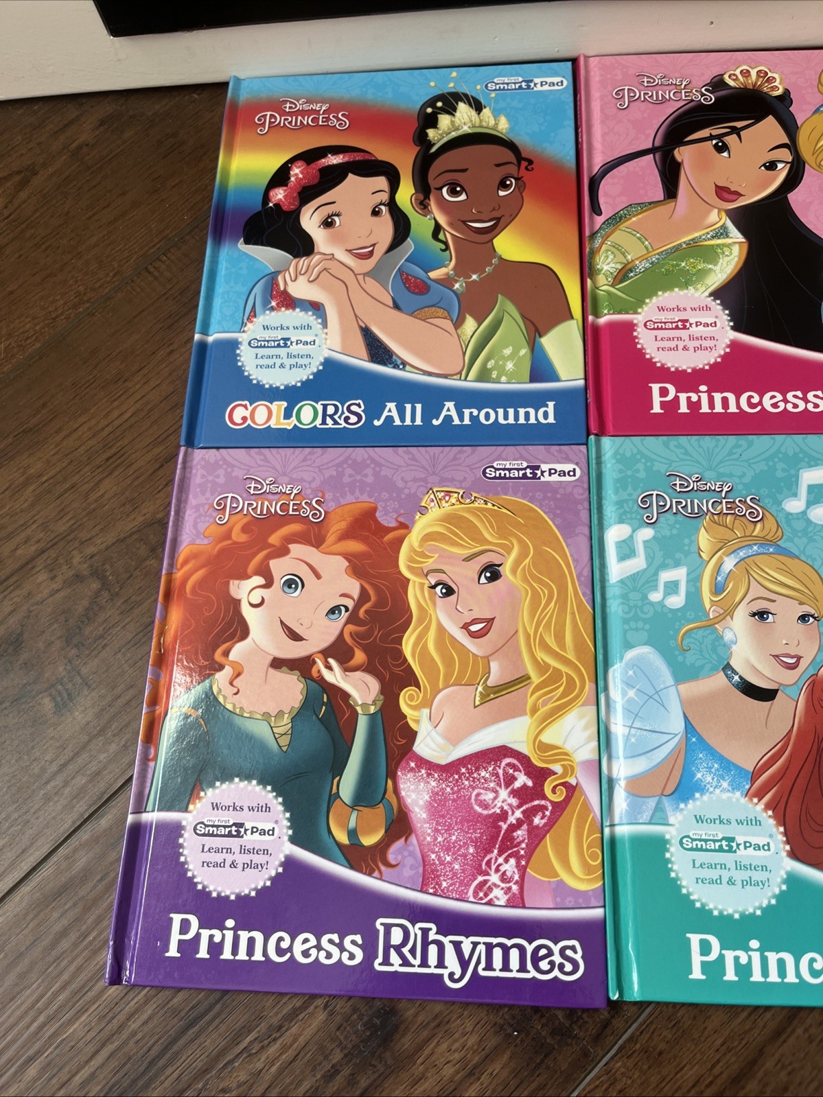 Disney Princess My First Smart Pad Library 8 Book Lot Interactive Learning