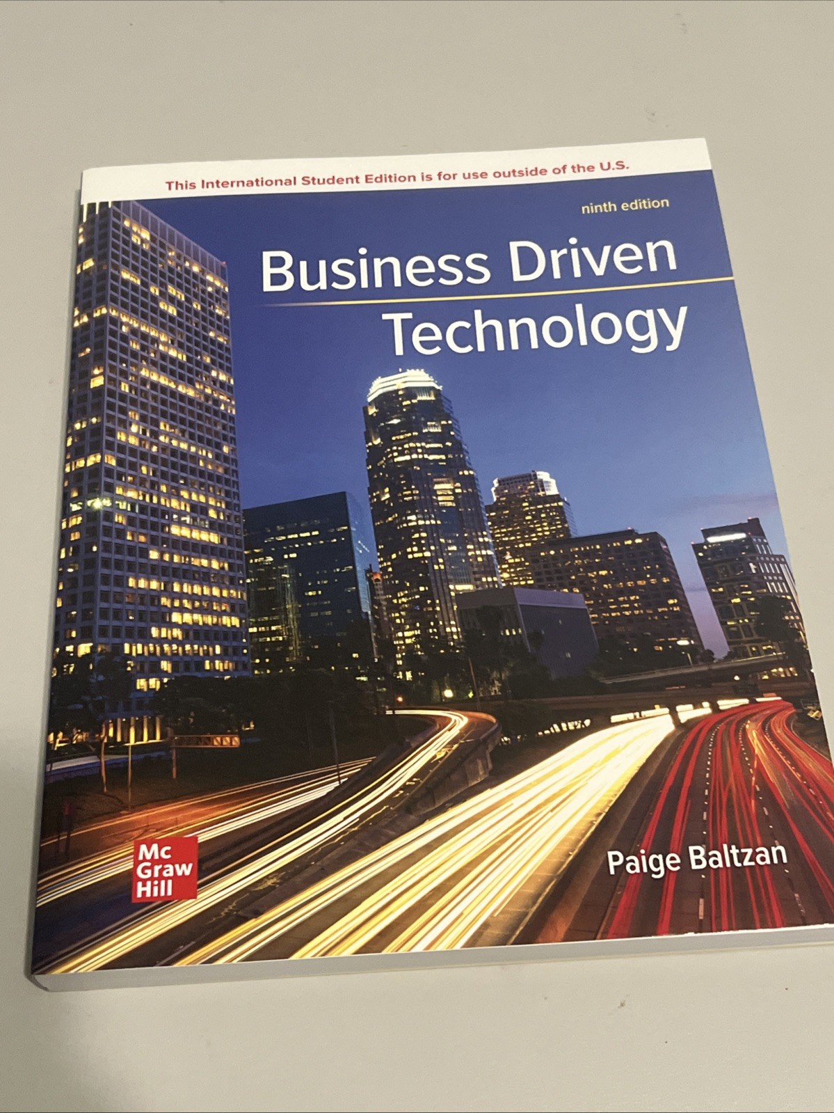 Business Driven Technology Ninth Edition Paige Baltzan International Student Ed.