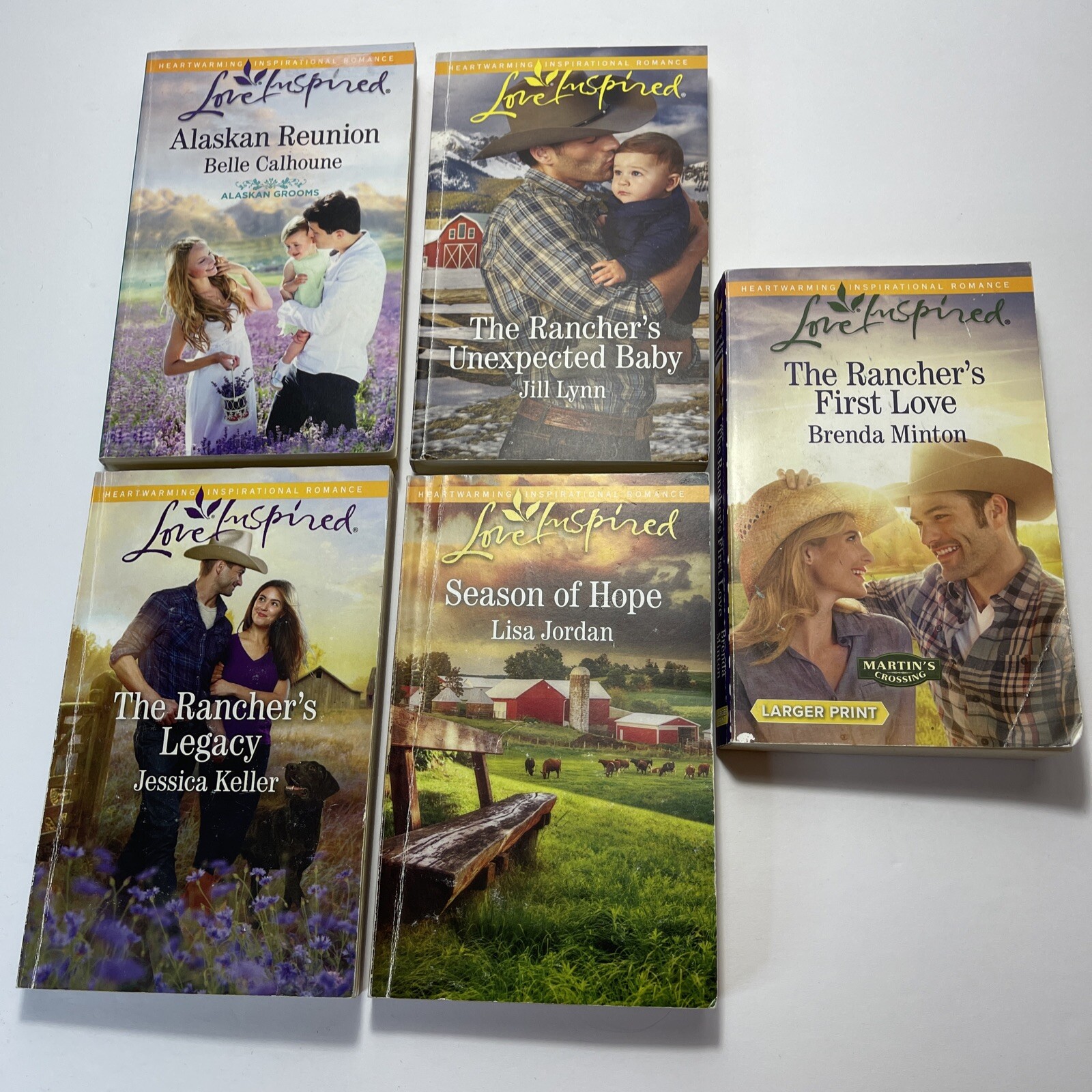 11x Love Inspired Inspirational Romance Novel Books (Paperback)
