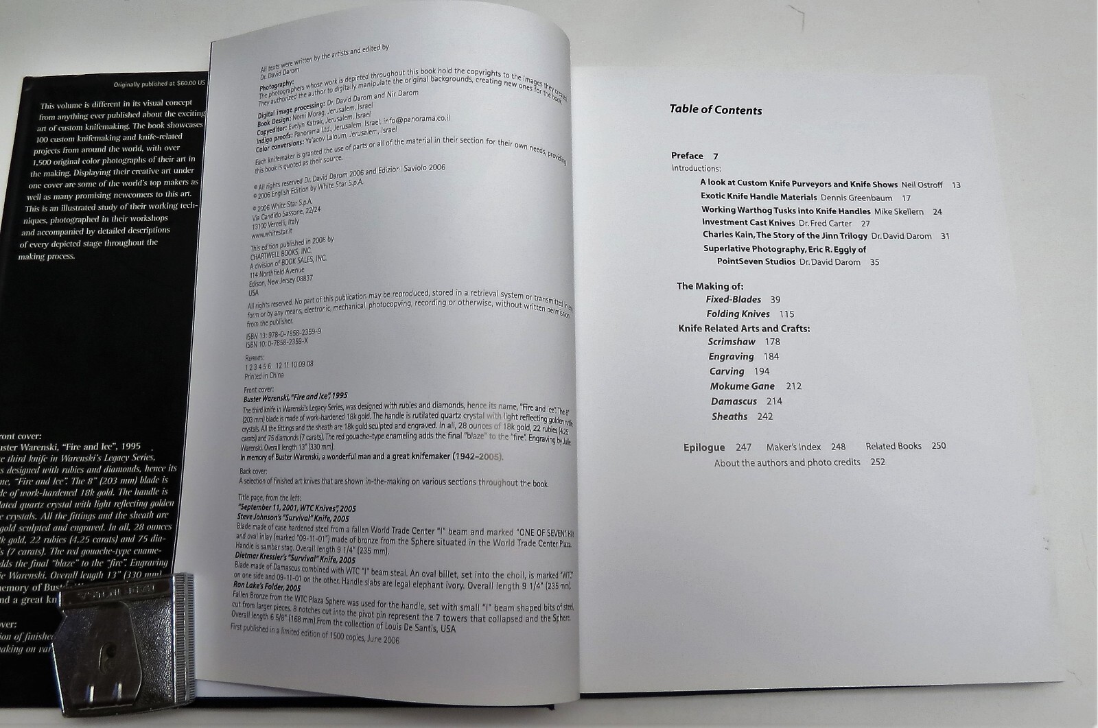 Custom Knifemaking: 100 Custom Knife Related Projects in the Making by Darom VG+