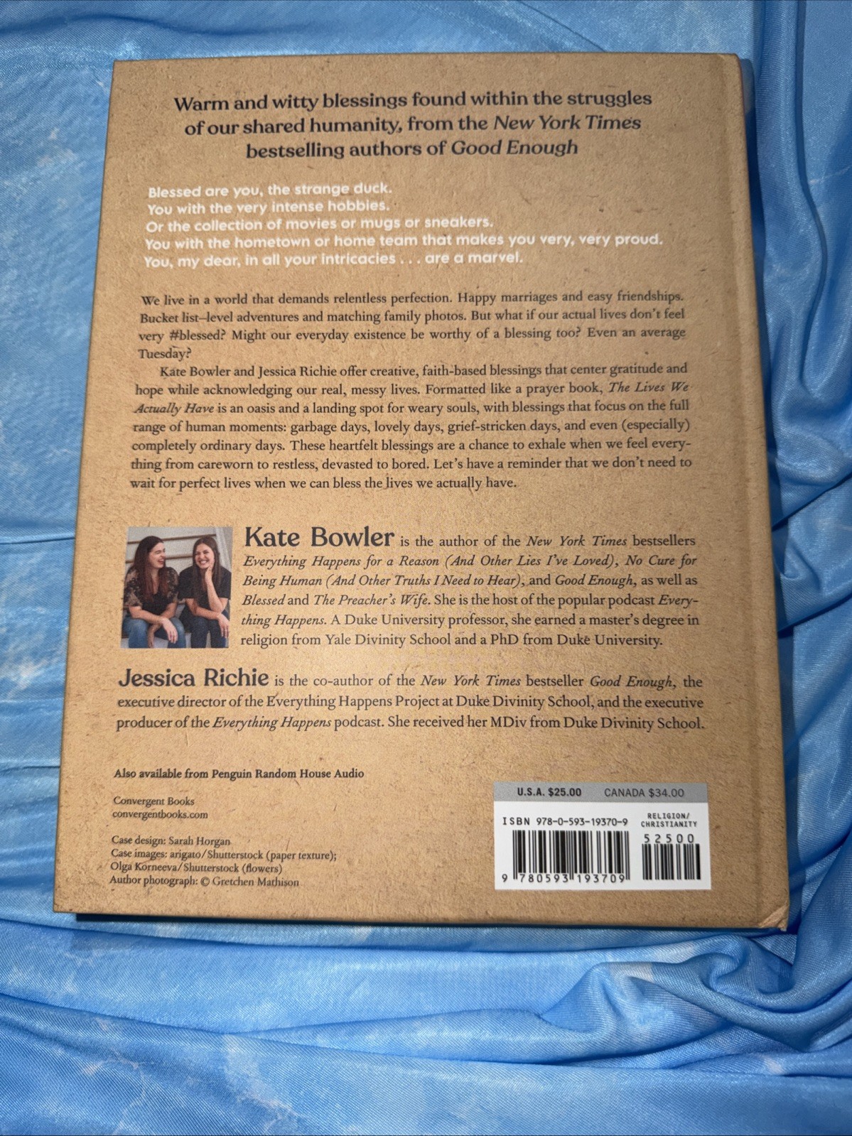 Lives We Actually Have | 100 Blessings for Imperfect Days | by Kate Bowler | HC