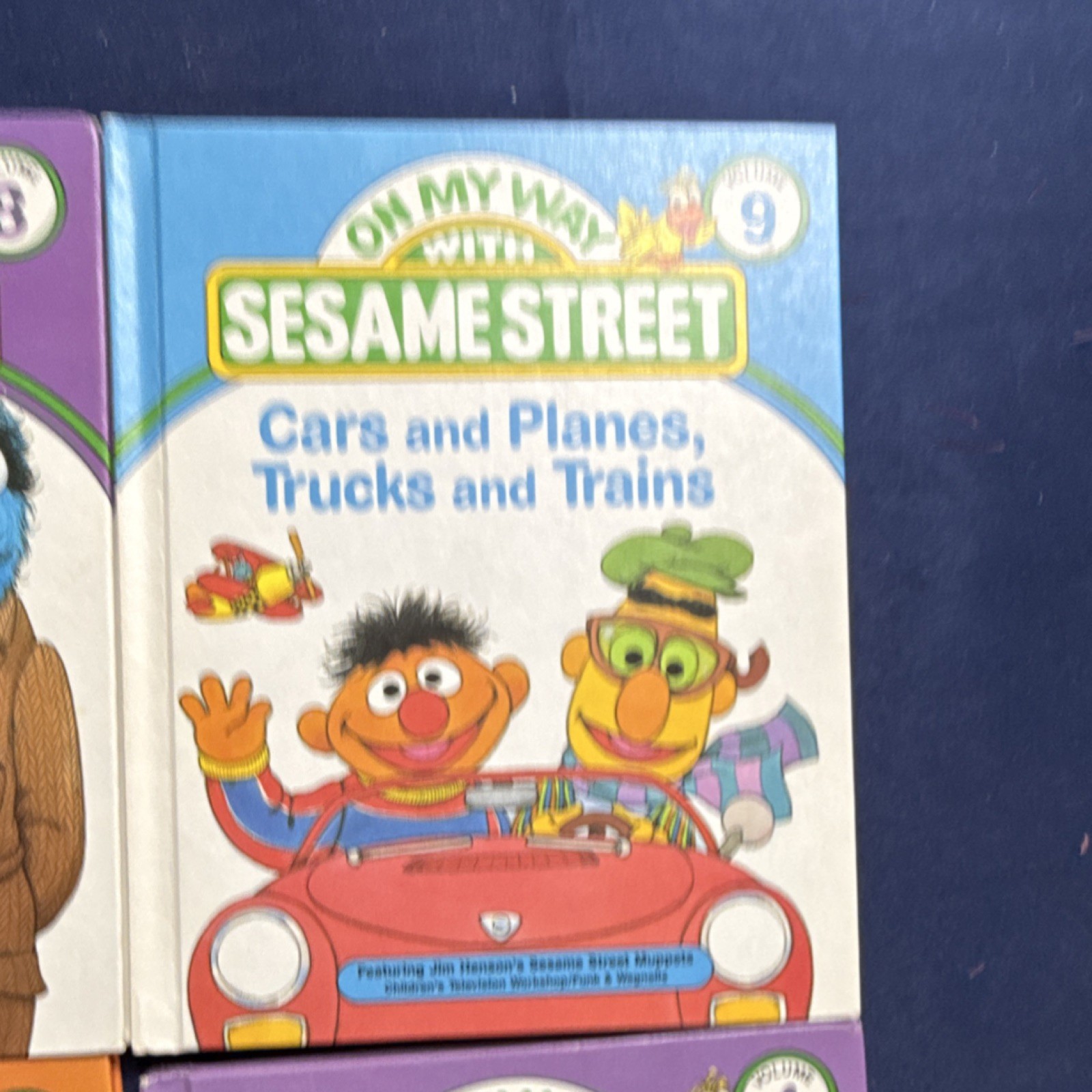 On My Way with Sesame Street Hardcover Lot (4 Books) Vol 3,4,8,9 Illustrated
