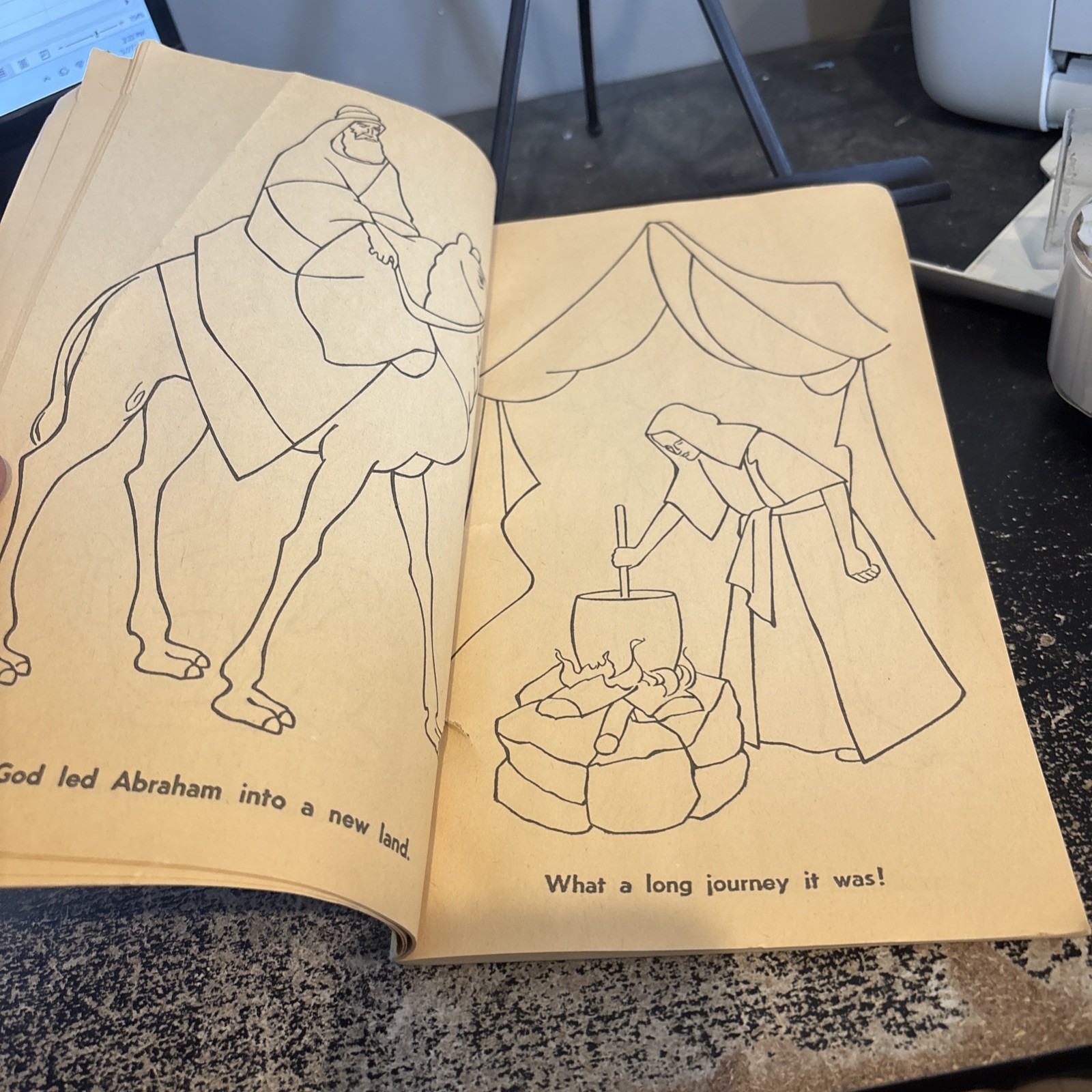 Paperback Coloring Book BIBLE STORIES TO COLOR Dell 1956 About 50 pages