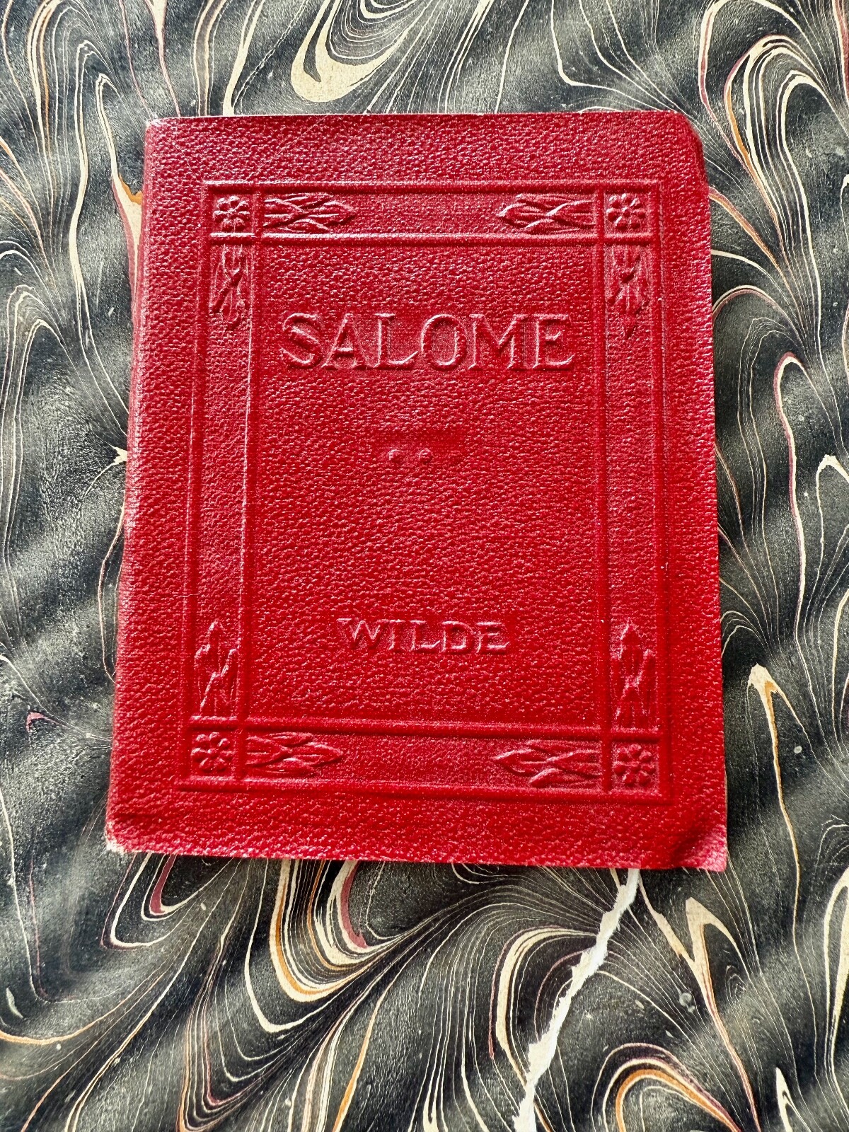 Antique Red Small Book SALOME Oscar Wilde Classic Literature New York